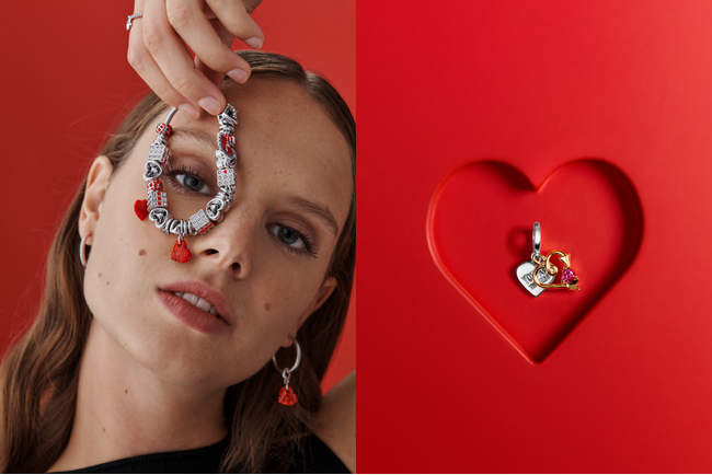 パンドラがブランドキャンペーン「BE LOVE」から2025年バレンタインデーコレクションを発表