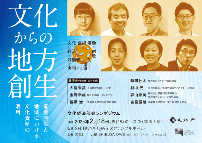 文化経済部会シンポジウム 文化からの地方創生―能登震災と地域における文化資産の活用―