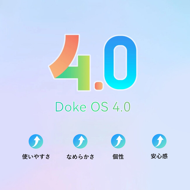 使い慣れたAndroid OSに新機能を多数追加！スマホ・タブレット向け独自システム「Doke OS 4.0」新登場