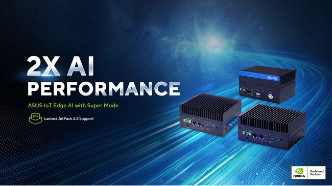 ASUS IoT 、生成AIのパフォーマンスを向上させるNVIDIA Jetson Orin搭載のエッジAIコンピュータを発表