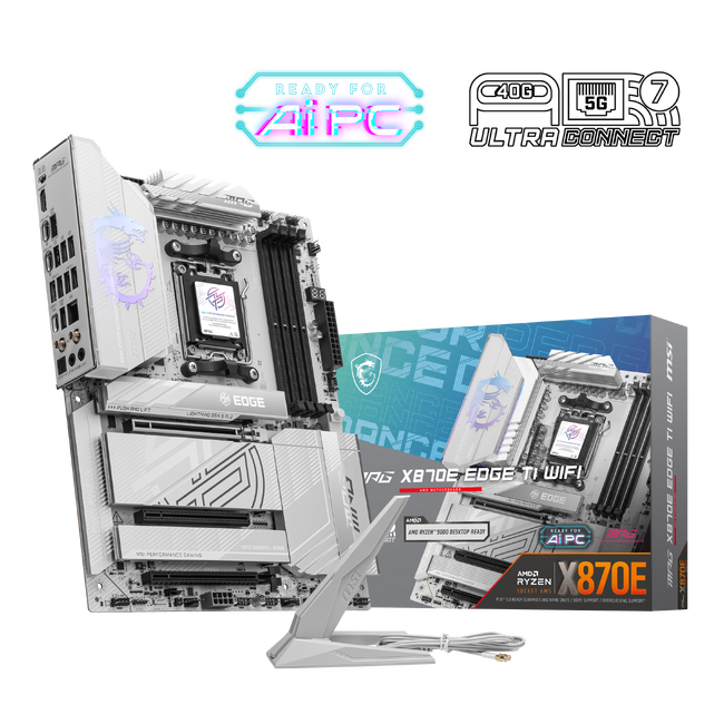 MSI、ホワイト・ブラックそれぞれのセットアップにぴったりなX870Eチップセット搭載マザーボード「MPG X870E EDGE TI WIFI」「MAG X870E TOMAHAWK WIFI」発売