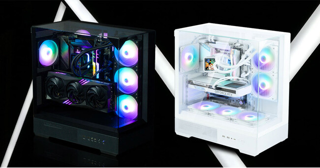 3面強化ガラスパネルを備えるピラーレスデザインのミドルタワー型PCケース、ZALMAN社製「P40 Prism」シリーズを発表