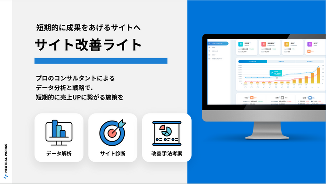 ニュートラルワークスが【月額80,000円】の新サービス「サイト改善ライト」を提供開始
