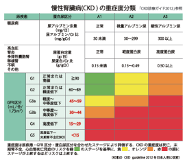 慢性腎臓病(CKD)の重症度分類 慢性腎臓病(CKD)の重症度分類