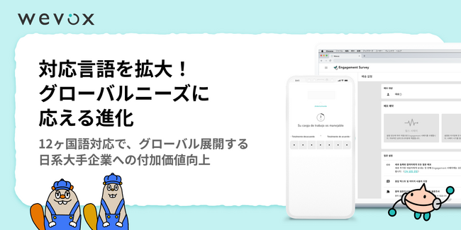 【Wevox】対応言語を拡大!グローバルニーズに応える進化