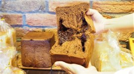 ▲のじまベーカリーで登場する『生チョコ食パン』 ▲のじまベーカリーで登場する『生チョコ食パン』