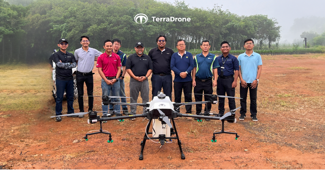 テラドローン、インドネシアとマレーシアで大規模パーム農園における害虫管理プロジェクトを実施