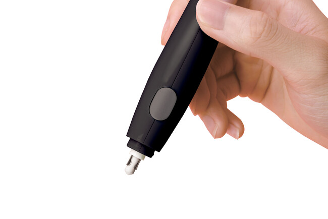 3種類の消しゴムで細かいところもきれいに消せる！「充電式電動消しゴム No.40」を発売