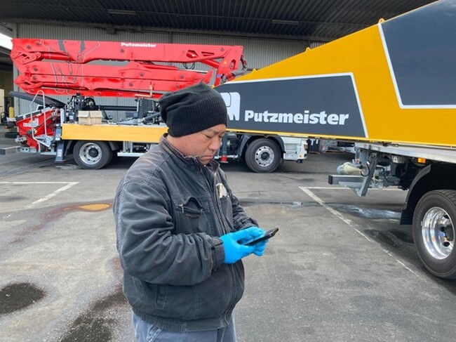 世界的コンクリートポンプ車メーカーのプツマイスタージャパンが、SORABITOの「i-Rental 点検」を導入し、保守・レンタル事業における点検業務の効率化と管理精度向上を実現