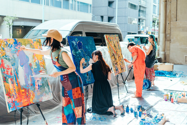 描いて・見て・食べて 豊島区（池袋）で身近にアートに触れる ≪P-144×STUDIO201≫ Kids = Artists Exhibition -A Look Back on 2024-