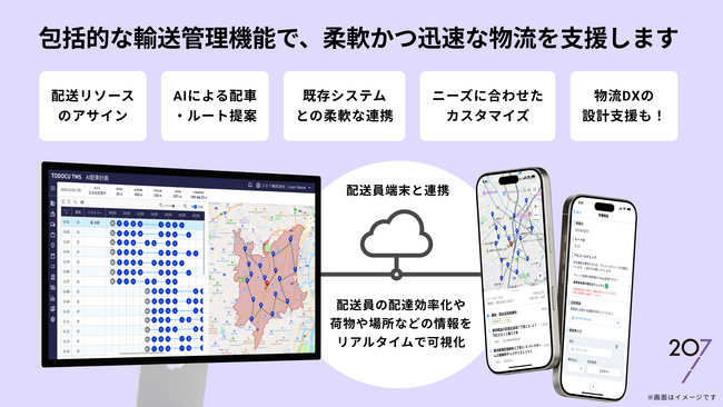 物流スタートアップ207、荷主企業向け配送ネットワーク付きTMSの提供を開始