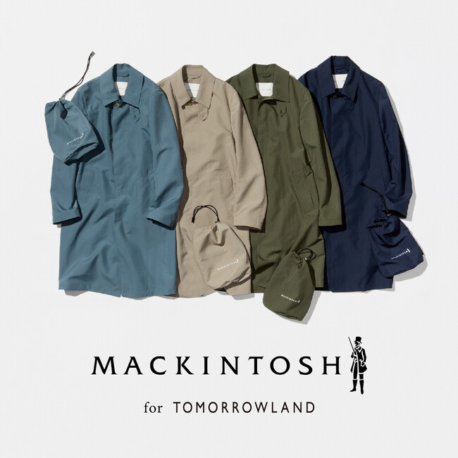 1/17（金）よりトゥモローランド メンズ取り扱い店舗にて、世界中から愛され続ける定番ブランド〈MACKINTOSH〉との別注コート〈MACKINTOSH for TOMORROWLAND〉を発売。