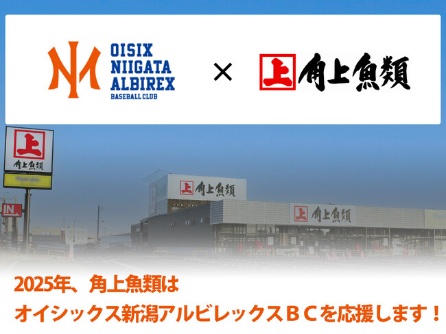 【角上魚類】オイシックス新潟アルビレックスBC オフィシャルスポンサーになりました