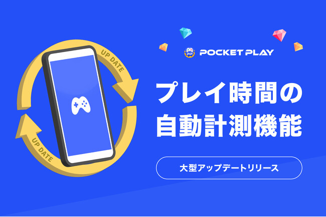 好きなゲームを遊ぶだけでポイ活できる『ポケットプレイ』が大型アップデート！『ポケットプレイ』を常時起動しなくてもゲームのプレイ時間計測が可能に