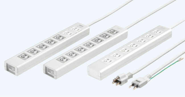 3P抜け止め7個口＋シャッター搭載、雷ガード付き電源タップを発売