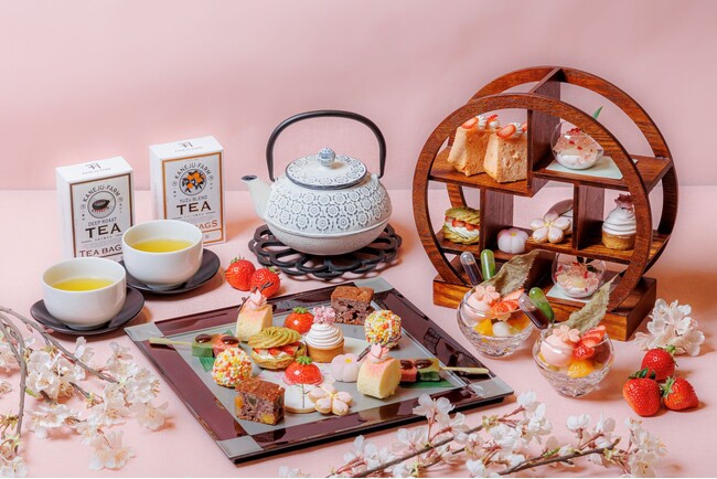 【京都】あたたかなお花見シーズンに桜・いちご・抹茶のスイーツを目でも舌でも楽しめる『はんなり桜アフタヌーンティーwithストロベリー』