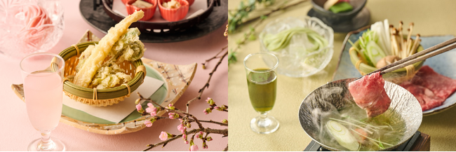 【ラフォーレ伊東温泉 湯の庭】桜と新緑、伊東の春を表現した特別会席付きプラン宿泊プラン「春の息吹会席プラン」を発売