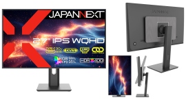 JAPANNEXTが27インチ IPSパネル採用 デイジーチェーン機能搭載のWQHD液晶モニターを39,980円で1月31日(金)に発売 JAPANNEXTが27インチ IPSパネル採用 デイジーチェーン機能搭載のWQHD液晶モニターを39,980円で1月31日(金)に発売