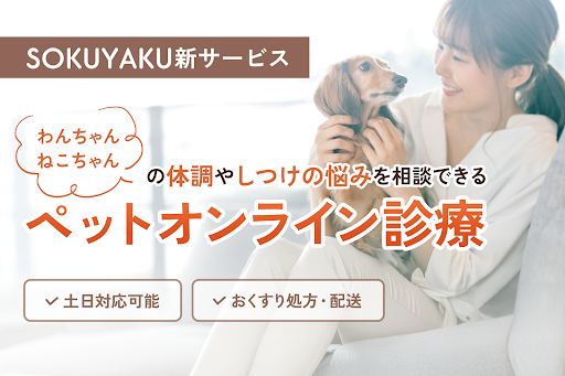 オンライン服薬指導・処方薬配送サービス「SOKUYAKU」ペットのオンライン診療機能リリース