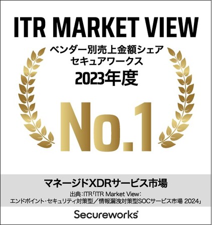 セキュアワークス、ITR調査レポートにおいて3つのセキュリティ市場シェアで第1位にランクイン