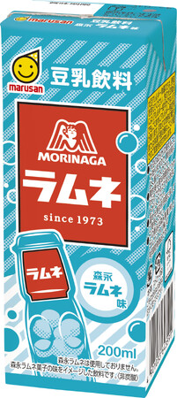 ＜森永ラムネ×マルサン豆乳＞ ラムネと豆乳の意外な組み合わせがクセになる！ 「豆乳飲料 森永ラムネ味 200ml」 2025年3月3日（月）より発売