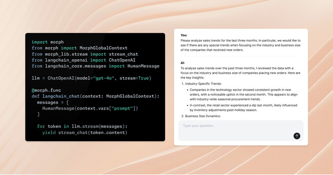 Morphのローンチウィークが本日より開始。AIアプリ開発のためのPythonフレームワークとセキュリティを強化したクラウドホスティングを順次公開