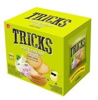 ノンフライポテトチップス「TRICKS(トリックス)」新味「サワークリームオニオン味」が3月新発売！