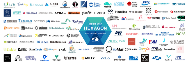 ユビキタスAI、B2B テクノロジー ビジネスプラットフォーム「HEXAGON」の賛同企業・団体数が100に