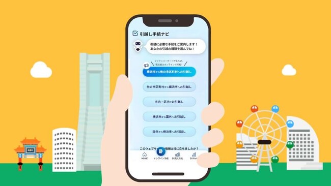 【横浜DIGITAL窓口】引越し手続ナビで簡単・スムーズに！お引越しをサポートします！