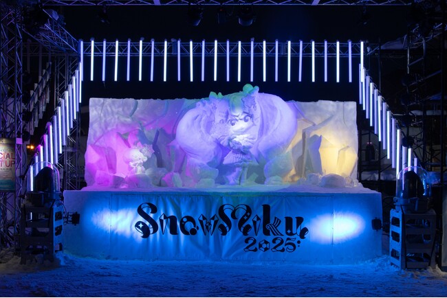 自社開発の照明コントロールシステムCOUGENを活用した雪像ライトアップをさっぽろ雪まつりで実施！