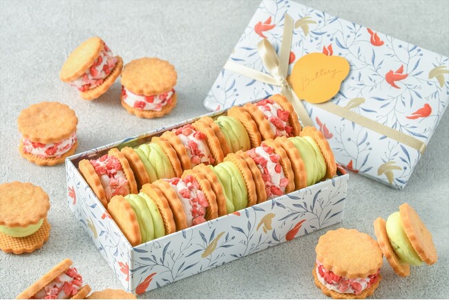 【Buttery】期間限定ピスタチオといちごの「バターサンド」春を感じるクッキー缶が2月15日より新発売