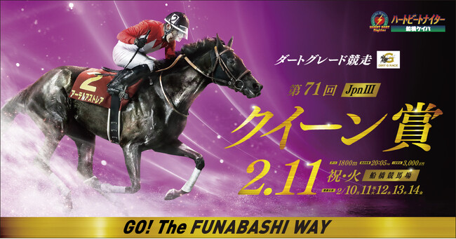 船橋ケイバ 第１２回開催〔２月１０日（月）～２月１４日（金）〕第１２回は「クイーン賞（ＪｐｎIII）」が開催！