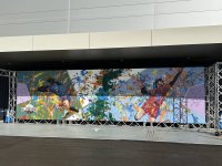 aQ-studio所属アーティスト秋山氏、SV.LEAGUE ALL STAR GAMES 2024-25 ISHIKAWAにて巨大壁画を制作！