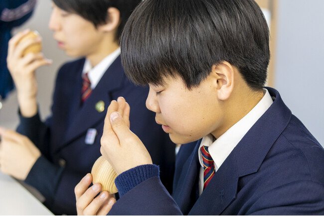 セントマティック「香りの授業」、秋田県立比内支援学校で開催