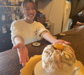めぐ店長と自慢の「食事系かき氷」