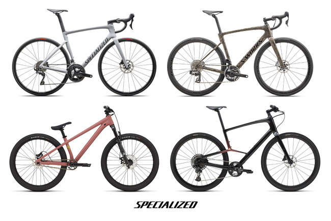 スペシャライズドのロードバイク、クロスバイク、マウンテンバイクに新色が登場