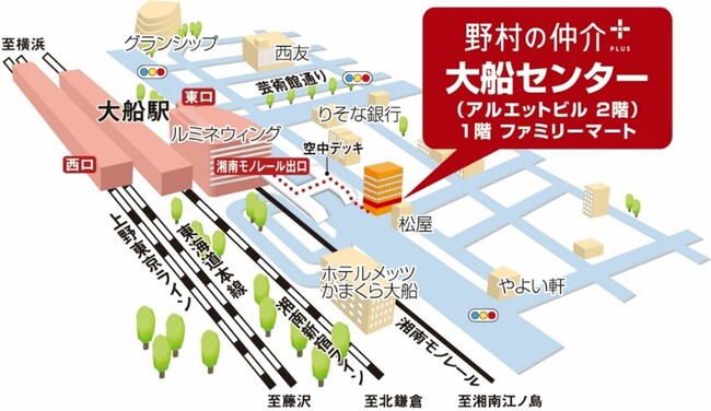 店舗移転のお知らせ 野村の仲介+(PLUS)「大船センター」を移転