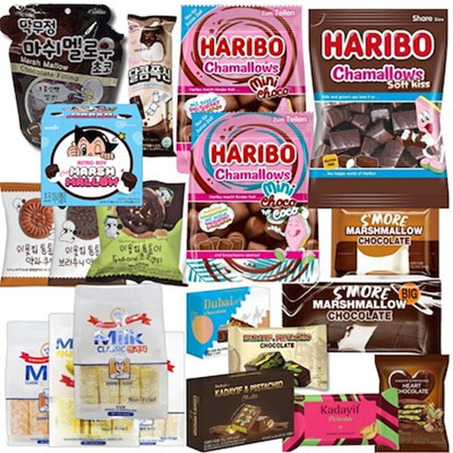 ＜Qoo10 「韓国スイーツ」販売数ランキング＞ハリボーのチョコマシュマロシリーズが人気