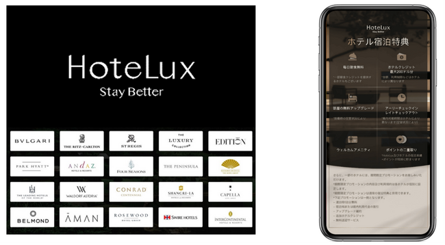 JAL、会員制高級ホテル予約アプリ「HoteLux」とのステイタスマッチでプレミアムな特典を提供開始