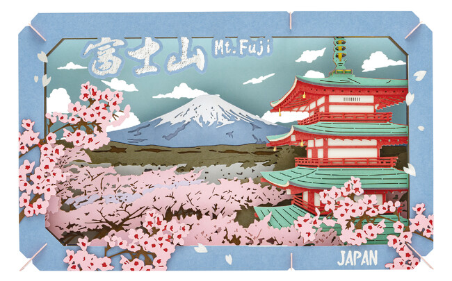 日本を代表する観光名所の美しさを紙で表現！訪日外国人観光客に人気「日本の情景シリーズ」3種類が新発売～「富士山と桜」「大阪」「浅草」各地の象徴的存在が集結～