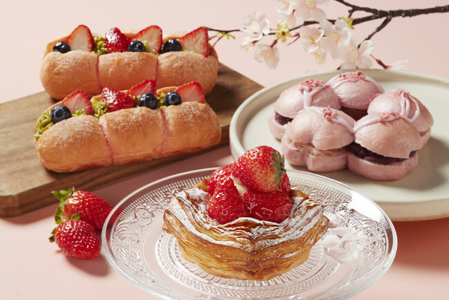 春を感じる「桜&いちごスイーツ」　都内に4店舗を展開するアーバンテイストなカフェ「ジージーコー」で2025年3月3日（月）から期間限定販売