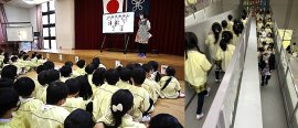 過去の「防犯避難訓練」の様子 過去の「防犯避難訓練」の様子