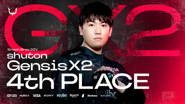 プロeスポーツチーム「REJECT」のShuton、米国開催の世界大会「GENESIS X2」で堂々の4位入賞！