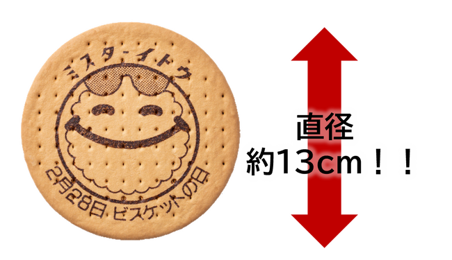 2月28日はビスケットの日『でかビス』配布イベント実施
