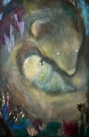 「Just between you and me」410x605mm  acrylic,oilpastel