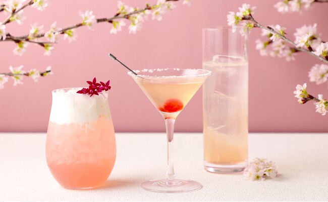 【リーガロイヤルホテル（大阪）】麗らかな春の訪れを感じる、3種のカクテルが登場「桜カクテルコレクション」