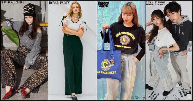 「SPIRALGIRL」「ROYAL PARTY」「PONEYCOMB TOKYO」「DOUBLE NAME」4ブランドの移転リニューアルオープン&NEWオープンが決定！