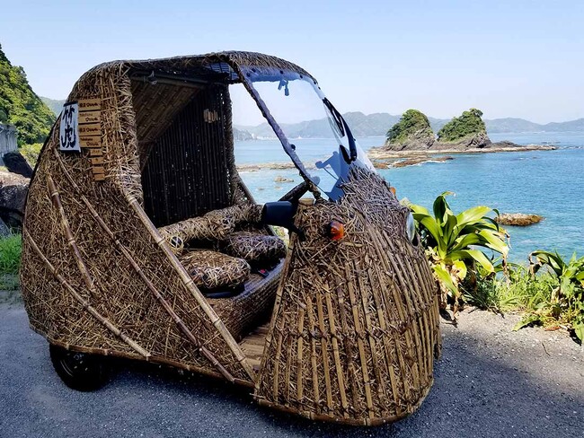 竹の魅力発信！第33回阿南市活竹祭で虎竹電気自動車「竹トラッカー」の試乗体験会