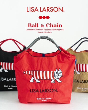 【新発売】Lisa Larson×Ball&Chainのコラボレーションエコバッグは2/22（土）より発売！