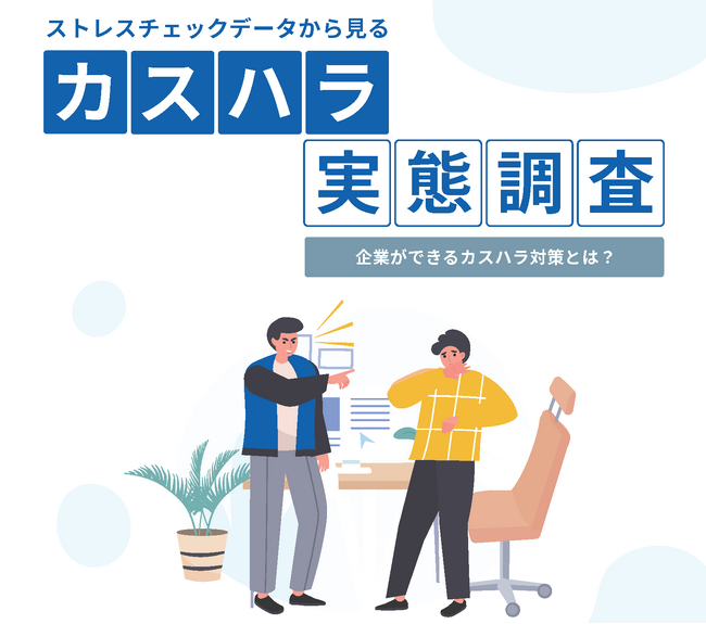 今や見過ごせない「カスハラ」の現状とは!?ダウンロード資料『ストレスチェックデータから見るカスハラ実態調査』発行!